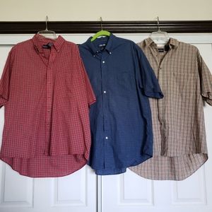 Mens Short Sleeve Button Up Shirts Bundle EUC
